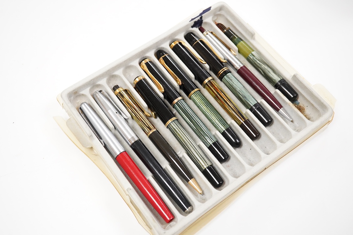 Montblanc and Pelikan fountain pens and associated spares